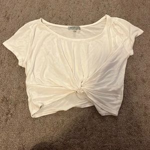 White crop top shit from Charlotte Russe